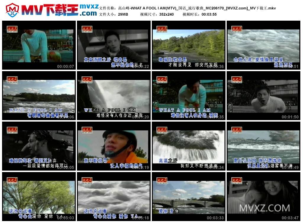 高山峰-WHAT A FOOL I AM(MTV)_国语_流行歌曲_MC206170